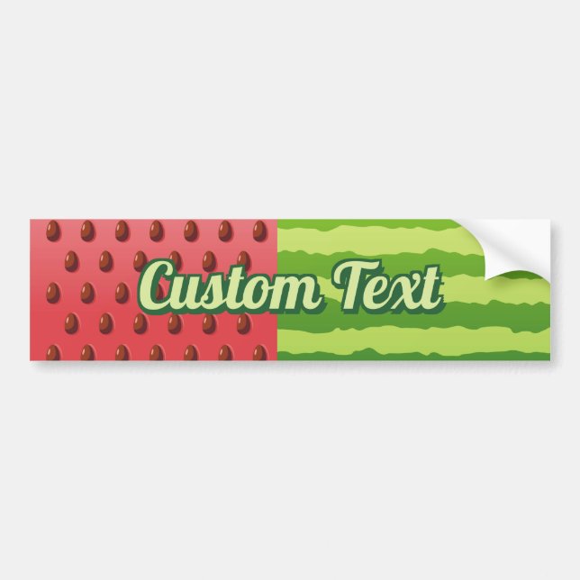 Autocollant De Voiture Sticule pare-chocs Watermelon (Devant)