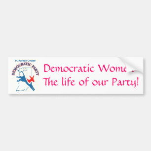 Autocollant De Voiture StJoeCountyDemslogo, femmes Democratic : La vie…