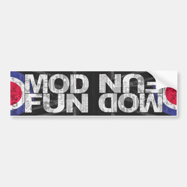 Autocollant De Voiture Stkr de butoir d'AMUSEMENT de mod double (Devant)