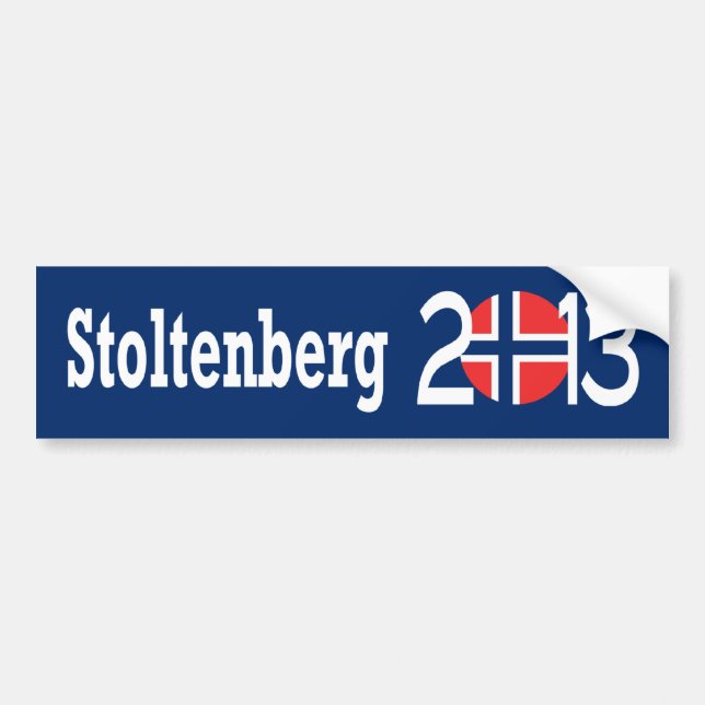 Autocollant De Voiture Stoltenberg 2013 (Devant)