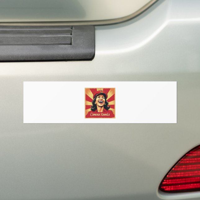 Autocollant De Voiture Stop Kamunism Harris Walz 2024 Camarade Kamala (En voiture)
