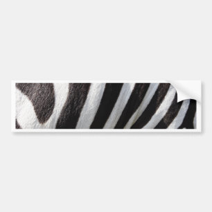 Autocollant De Voiture Stripes de cheveux Zèbre noir et blanc