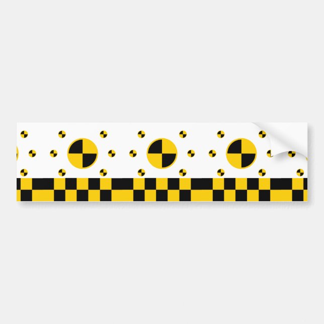 Autocollant De Voiture Style audacieux de marqueurs d'essai d'accident (Devant)