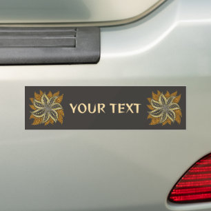 Autocollant De Voiture Style Batik Floral Abstrait africain