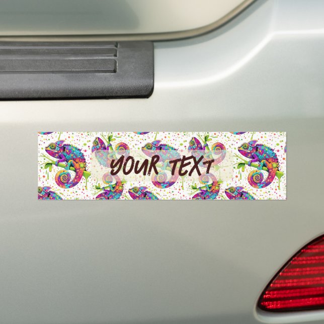 Autocollant De Voiture Style d'aquarelle des teintures Chameleon (En voiture)