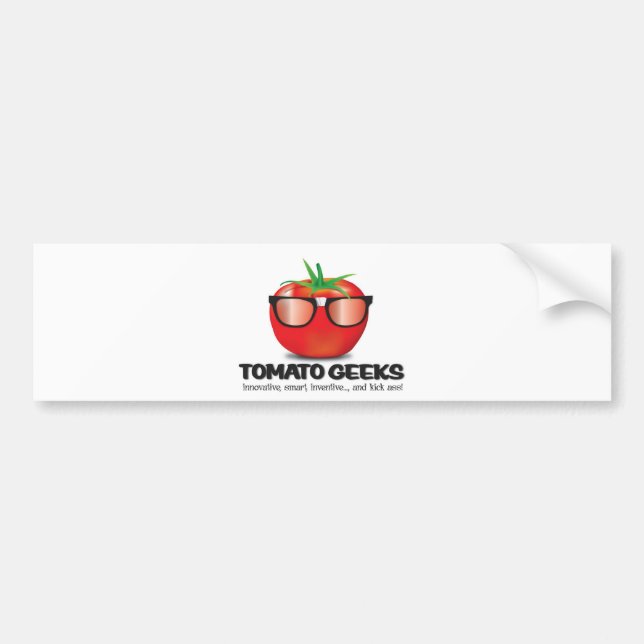 Autocollant De Voiture Substance de geek de tomate (Devant)