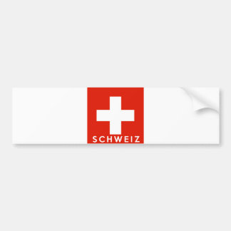Autocollant De Voiture Suisse Pays pavillon suisse schweiz nom du texte