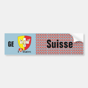 Autocollant De Voiture Suisse Svizzera Suisse Genève