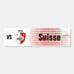 Autocollant De Voiture Suisse Svizzera Suisse Wallis