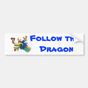 Autocollant De Voiture Suivez le dragon