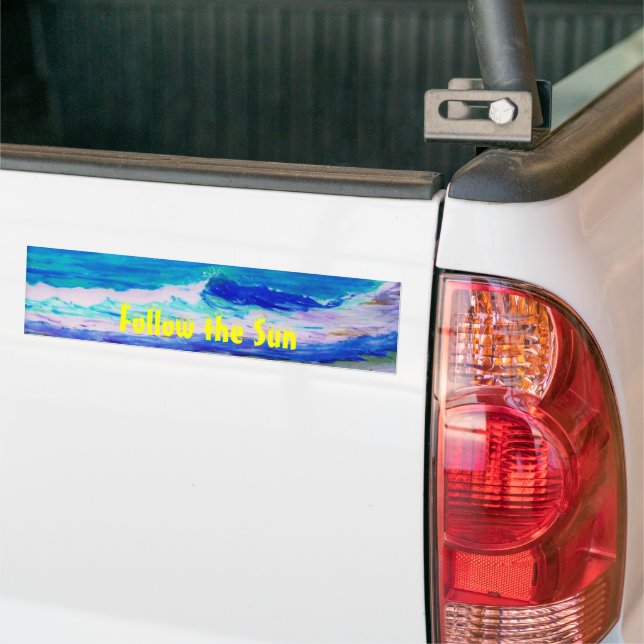 Autocollant De Voiture Suivez le Soleil (Sur camion)