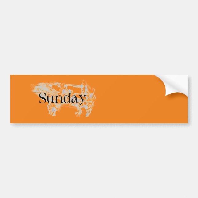 Autocollant De Voiture SUNDAY -small - Sticker (Devant)