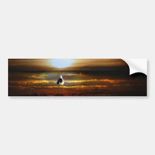 Autocollant De Voiture Sunset Seagull