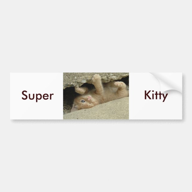 Autocollant De Voiture Super Héros Kitty Cat (Devant)