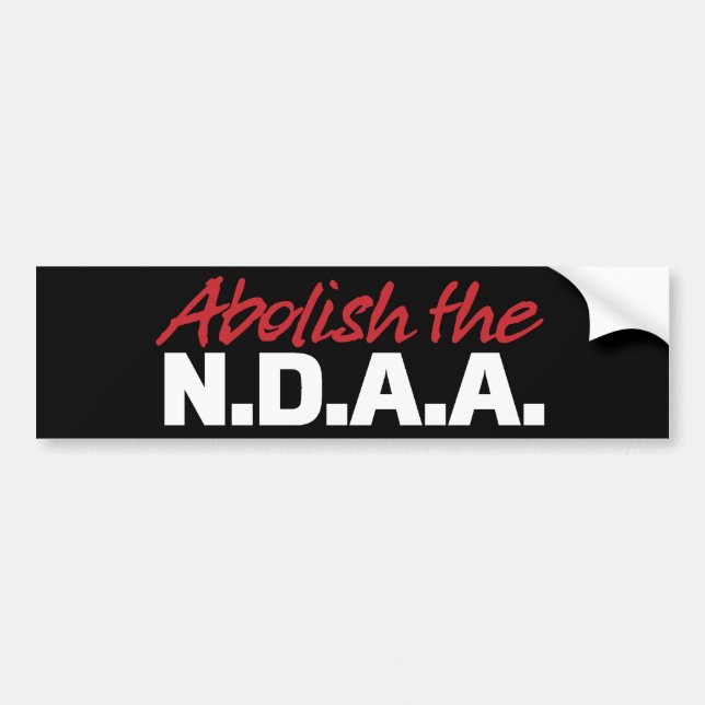 Autocollant De Voiture Supprimez l'adhésif pour pare-chocs de NDAA (Devant)