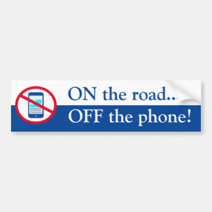 Autocollant De Voiture SUR la route HORS du téléphone