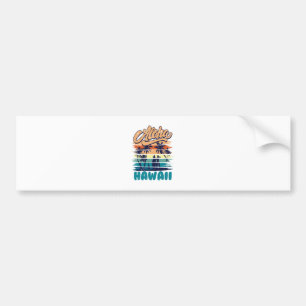 Autocollant De Voiture Surf - Aloha Hawaï