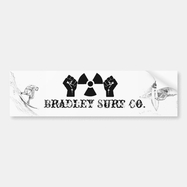 Autocollant De Voiture Surf Cie. de Bradley (Devant)