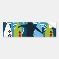 Surfer cool Dude Surfing Plage Ocean Design