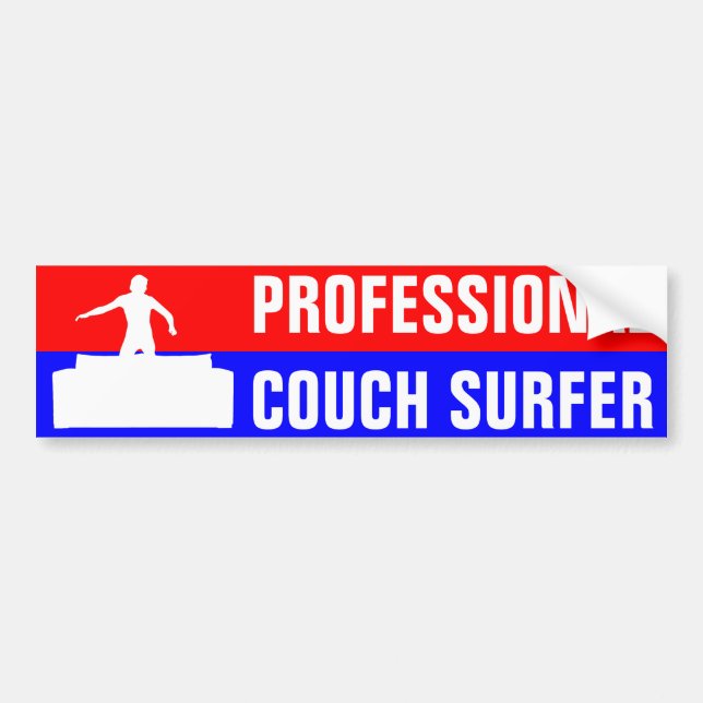 Autocollant De Voiture Surfeur de canapé professionnel (Devant)