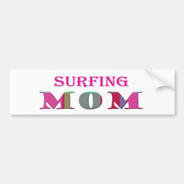 Autocollant De Voiture SurfingMom (Devant)
