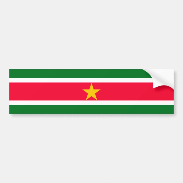 Autocollant De Voiture Suriname (Devant)