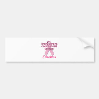 Autocollant De Voiture Survivant de cancer du sein