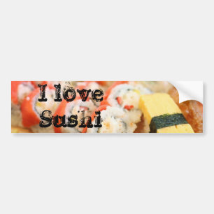 Autocollant De Voiture sushi-california-04, j'aime des sushi