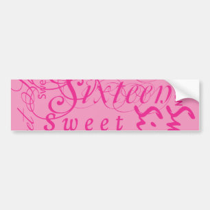 Autocollant De Voiture Sweet sixteen
