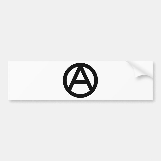 Autocollant De Voiture Symbole d'anarchie (Devant)