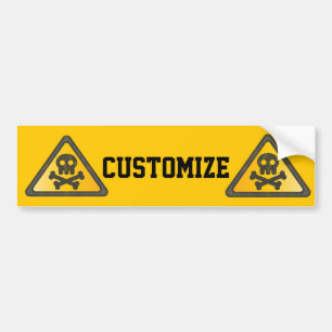 Autocollant De Voiture Symbole d'avertissement amusant Thunder_Cove