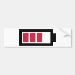 Autocollant De Voiture Symbole de batterie