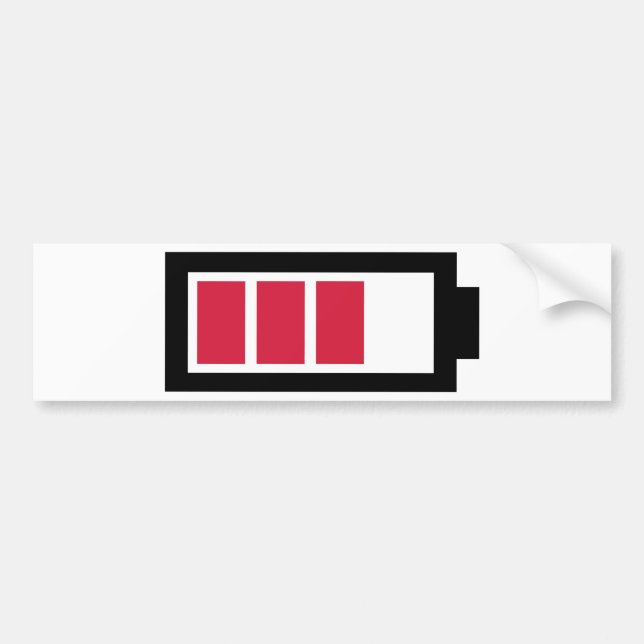 Autocollant De Voiture Symbole de batterie (Devant)