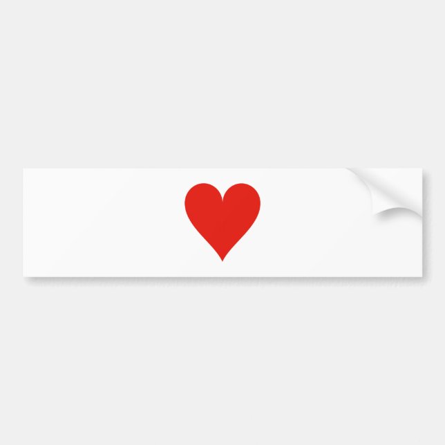 Autocollant De Voiture Symbole de coeur (Devant)