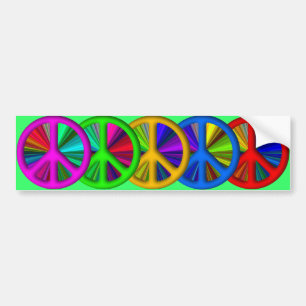 Autocollant De Voiture SYMBOLE DE LA PAIX DE TRIppie