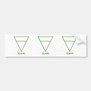 Autocollant De Voiture Symbole de l'élément Terre de Pagan
