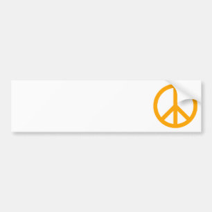 Autocollant De Voiture Symbole de paix orange