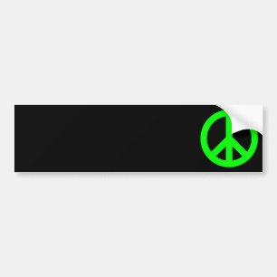 Autocollant De Voiture Symbole de paix vert citron
