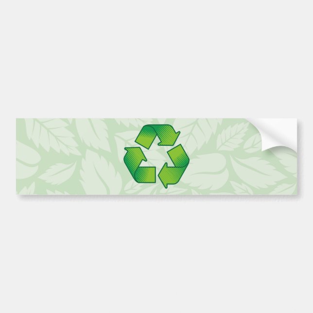 Autocollant De Voiture Symbole de recyclage (Devant)