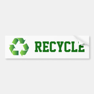 Autocollant De Voiture Symbole de recyclage vert