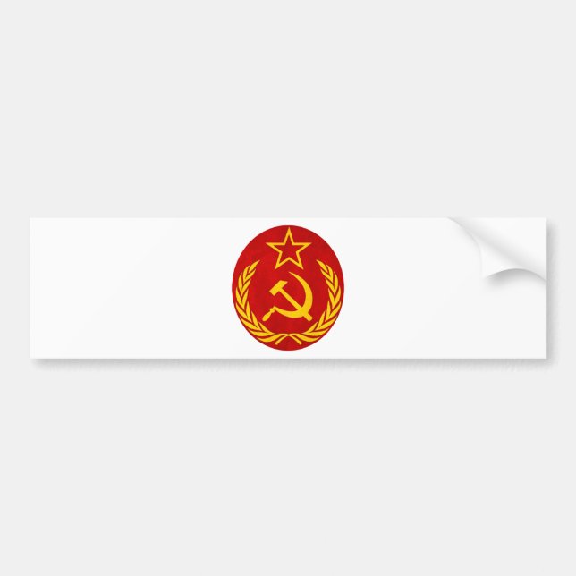 Autocollant De Voiture symbole de Russe de communisme (Devant)