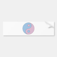 Symbole de Yin Yang de transsexuel