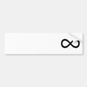 Autocollant De Voiture Symbole d'infini noir