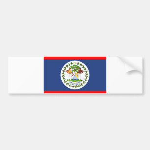 Autocollant De Voiture Symbole du pays du pavillon du Belize