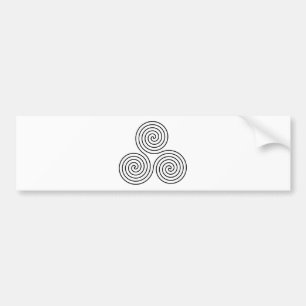 Autocollant De Voiture Symbole en spirale triple