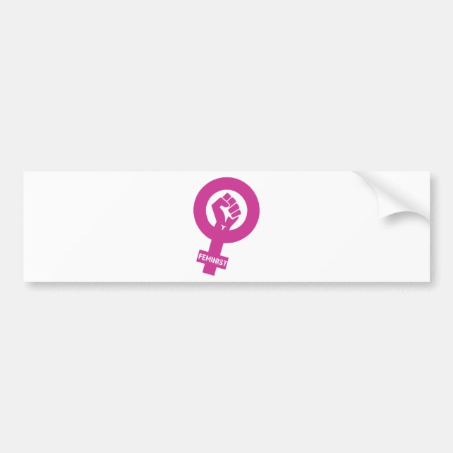 Autocollant De Voiture Symbole féministe des droits des femmes (Devant)