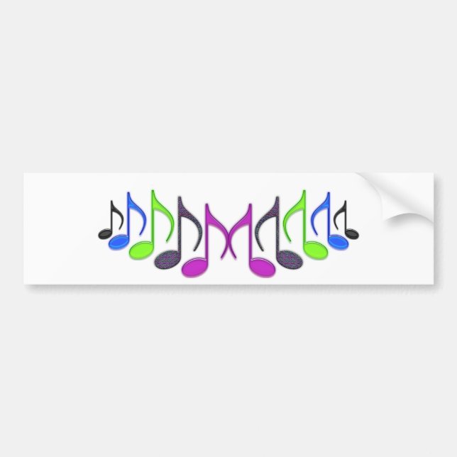 Autocollant De Voiture Symbole musical "M " (Devant)