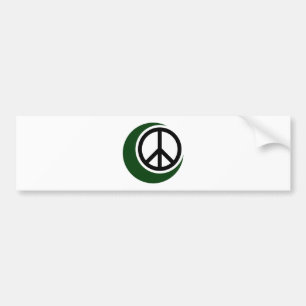 Autocollant De Voiture Symbole musulman islamique avec le signe de paix
