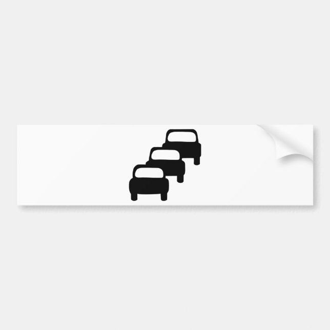 Autocollant De Voiture Symbole probable de files d'attente (Devant)