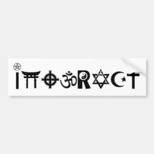 Autocollant De Voiture symbole religieux interactif
